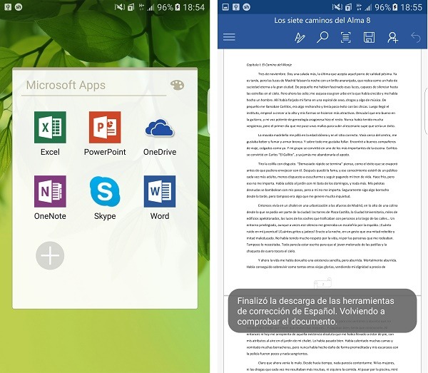 Samsung Galaxy S7 edge Office Apps