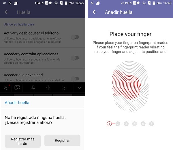 Lector de huellas del ZTE Axon Elite