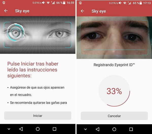 Así funciona el reconocimiento del iris en el ZTE Axon Mini 3 ZTE Axon Mini Sky Eye 02