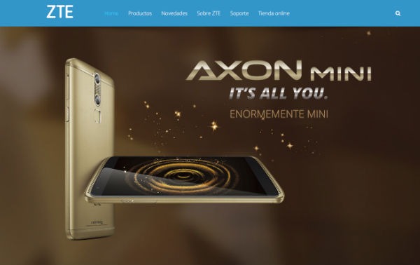 ZTE empieza a vender sus móviles por Internet 1 ZTE web