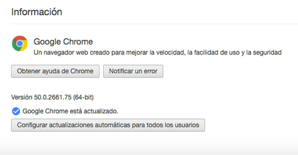 Chrome ya no se actualizará en sistemas Windows y Mac antiguos 2 Google Chrome 50
