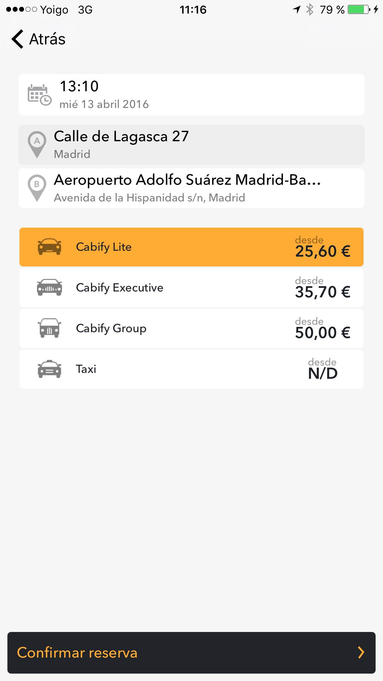 Cabify, Uber o mitaxy, ¿qué servicio escoger? 3 Cabify