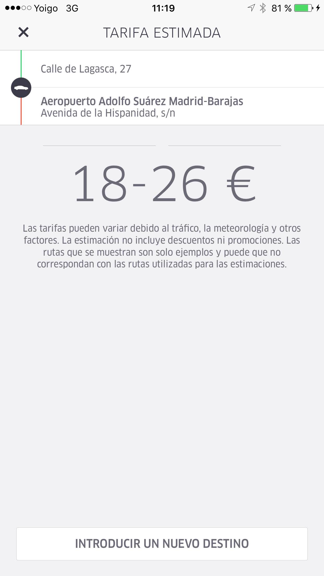 Cabify, Uber o mitaxy, ¿qué servicio escoger? 4 Uber