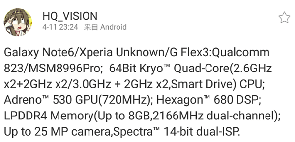 Estas podrían ser algunas de las características del Samsung Galaxy Note 6 2 Samsung Galaxy Note 6