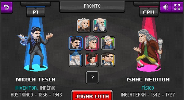 Science Kombat, un juego a muerte entre Tesla y Newton para el navegador 2 Science Kombat: Tesla vs Newton