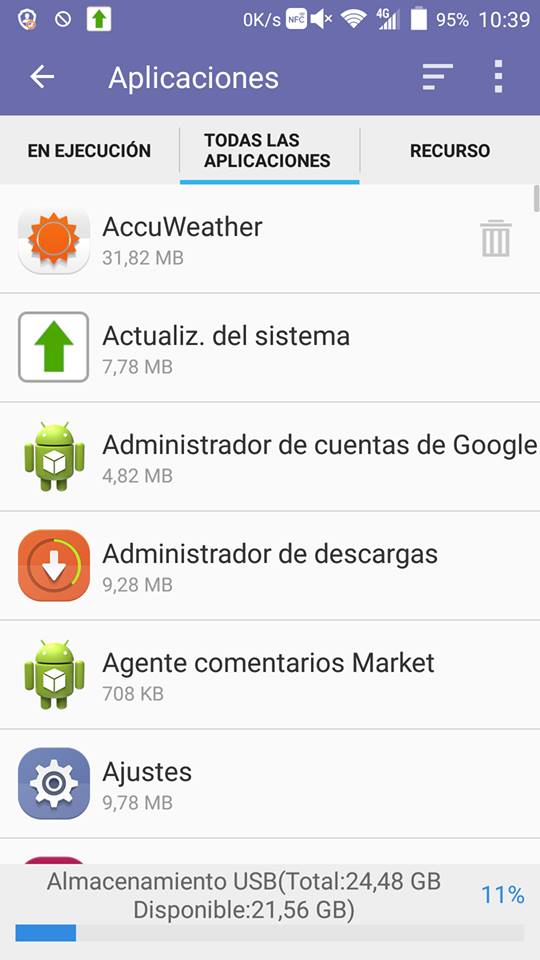 Cómo desinstalar aplicaciones que vienen de serie con tu ZTE Axon Elite 2 ZTE Axon