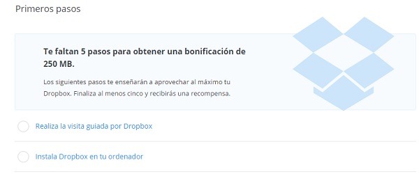 Cómo conseguir más espacio gratis en la cuenta de Dropbox 3 Dropbox