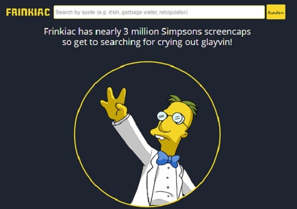 Cómo encontrar cualquier escena de Los Simpsons y crear un GIF animado 1 Frinkiac