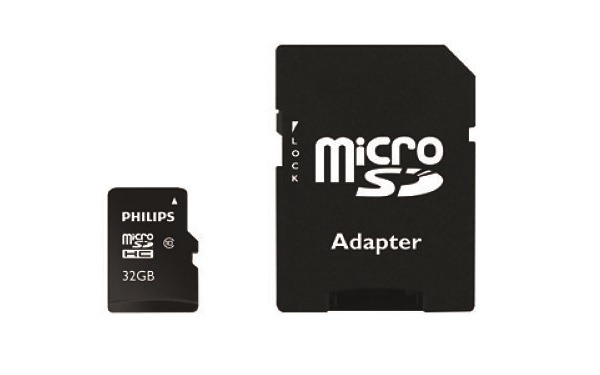 Philips micro SDHC, tarjetas de memoria de hasta 64 GB