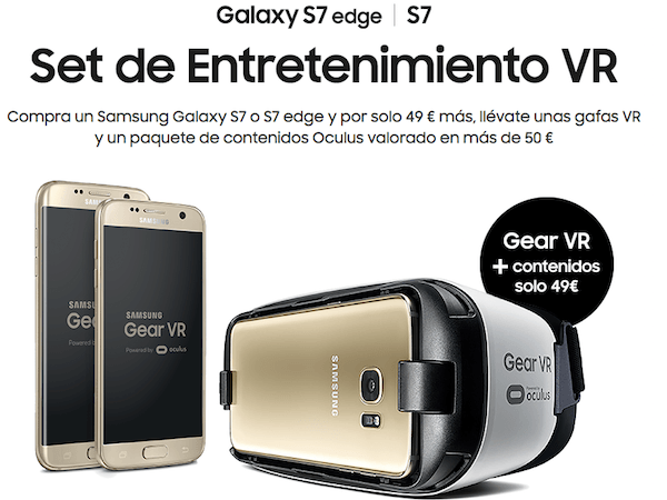 Samsung Galaxy S7 y Samsung Gear VR