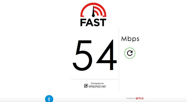Fast.com, test velocidad de Netflix para cualquier conexión de Internet