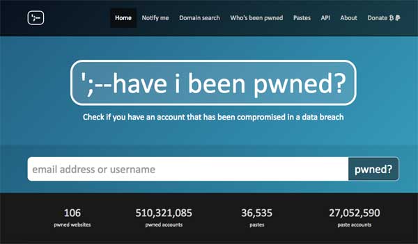 Have I been pwned