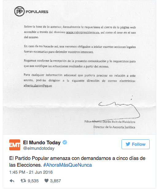 Así es la web que ha amenazado con cerrar el PP por parodiarles 2 Captura de pantalla 2016-06-22 a las 16.16.43