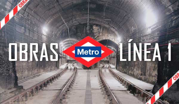 Obras lí­nea 1 Metro Madrid