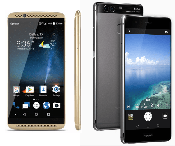 Comparativa ZTE Axon 7 vs Huawei P9 Plus