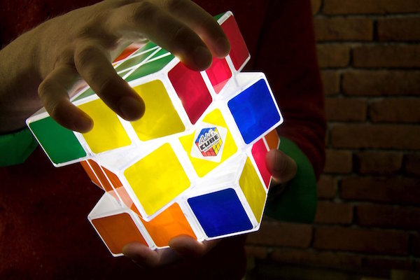 lampara cubo de rubik