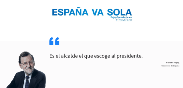 Así es la web que ha amenazado con cerrar el PP por parodiarles 1 rajoy-presidente