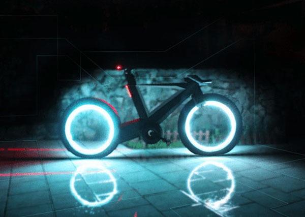 La bicicleta del futuro será un calco de las motos de Tron