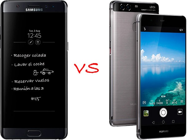 Comparativa Samsung Galaxy Note 7 vs Huawei P9 Plus