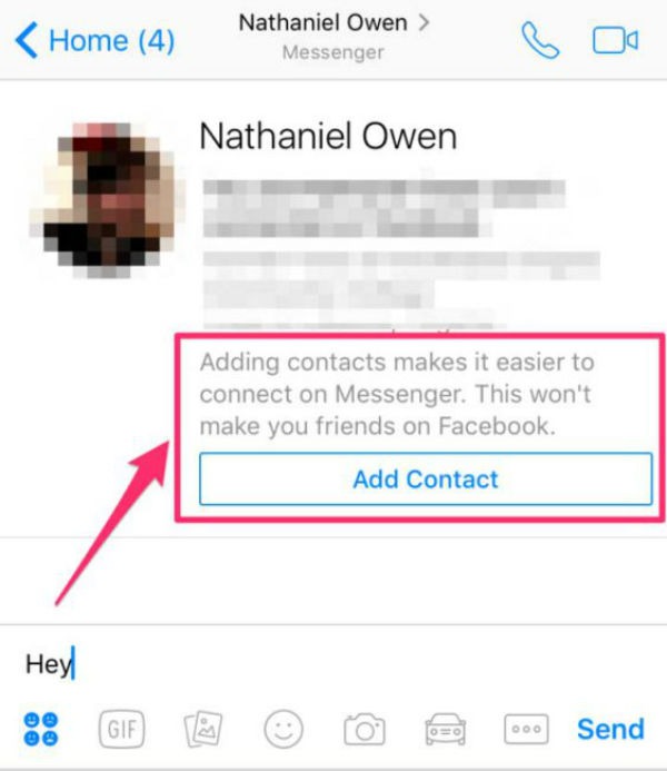 Facebook Messenger permitirá añadir contactos aunque no sean tus amigos 2 Facebook Messenger
