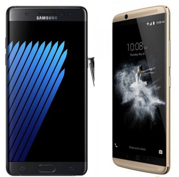 Comparativa Samsung Galaxy Note 7 vs ZTE Axon 7