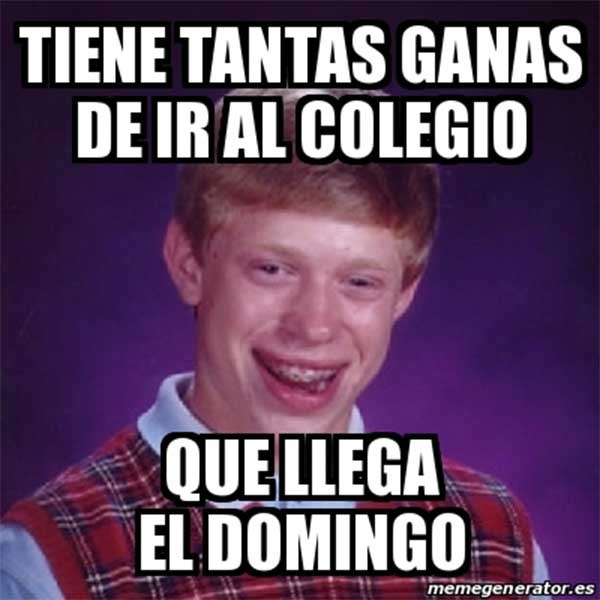Los mejores memes para "celebrar" la vuelta al cole por WhatsApp 9 memes cole