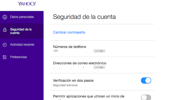 Seguridad Yahoo