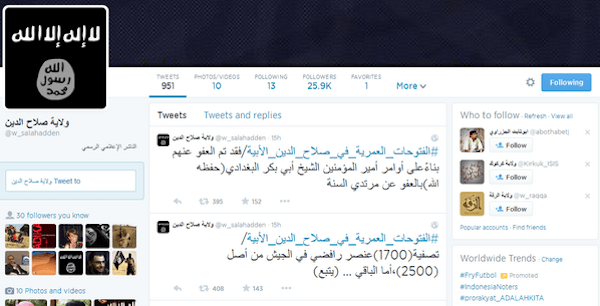 ¿Por qué Facebook y Twitter estarían fracasando en su lucha contra el ISIS? 2 twitter isis 03
