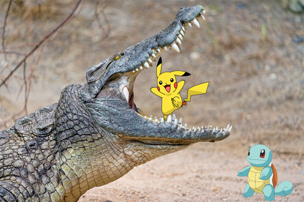 Cuidado con los cocodrilos, no juegues así­ a Pokémon GO