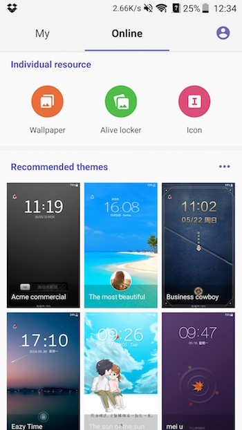 Cómo descargar fondos de pantalla y temas para el ZTE Axon 7