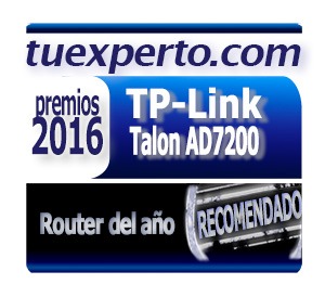 TP-LINK Talon AD7200 sello premio tuexperto 2016