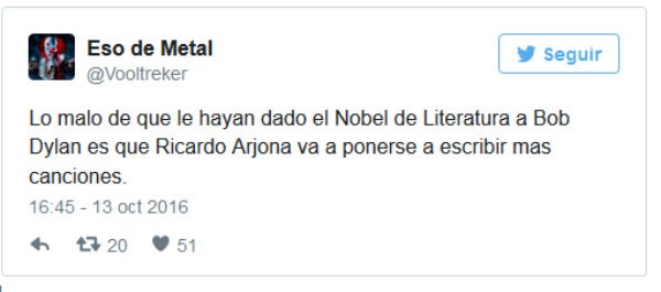 Los mejores memes sobre el Premio Nobel de Literatura de Bob Dylan 3 Bob Dylan Nobel