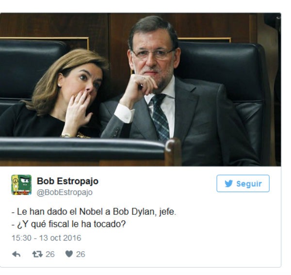 Los mejores memes sobre el Premio Nobel de Literatura de Bob Dylan 5 Bob Dylan Nobel
