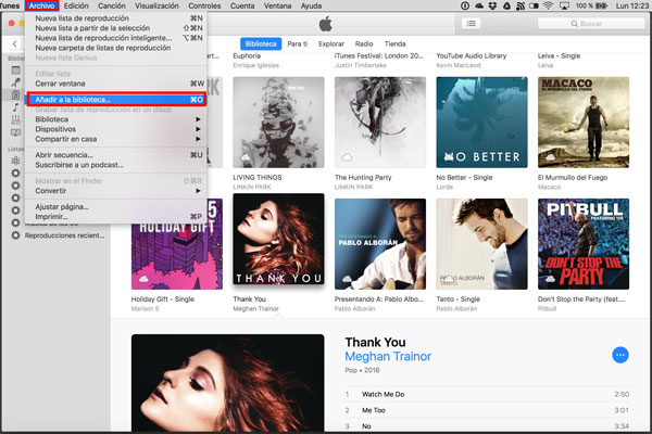 Música en iTunes