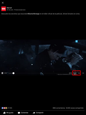 Cómo ver los vídeos de Facebook en el televisor 4 Cómo ver vídeos de Facebook en el televisor