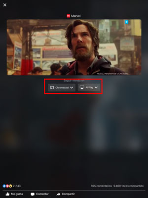 Cómo ver los vídeos de Facebook en el televisor 5 Cómo ver vídeos de Facebook en el televisor