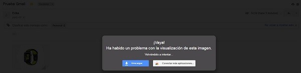 problema fotos adjuntas gmail