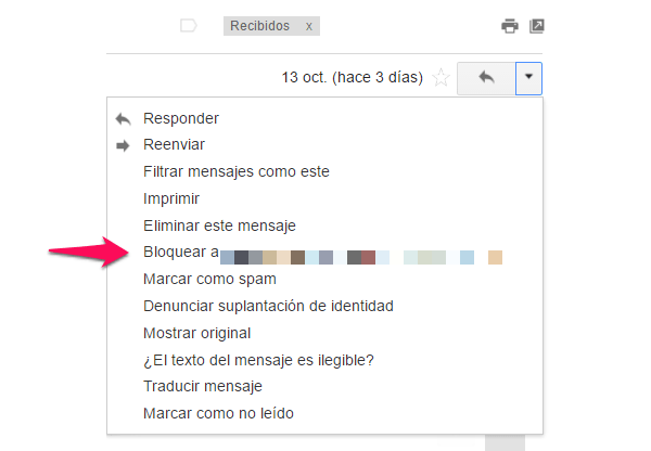 bloqueo gmail