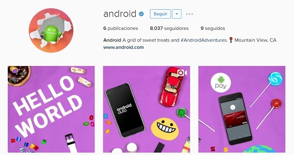 Android se abre una cuenta en Instagram