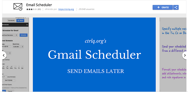 email scheduler gmail