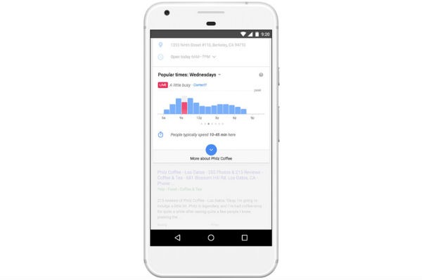 Google Maps te dirá cuando un bar o una tienda está llena 2 Google Maps actualización