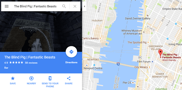 Cómo ver en Google Maps los escenarios de Harry Potter Animales Fantásticos 3 Harry Potter