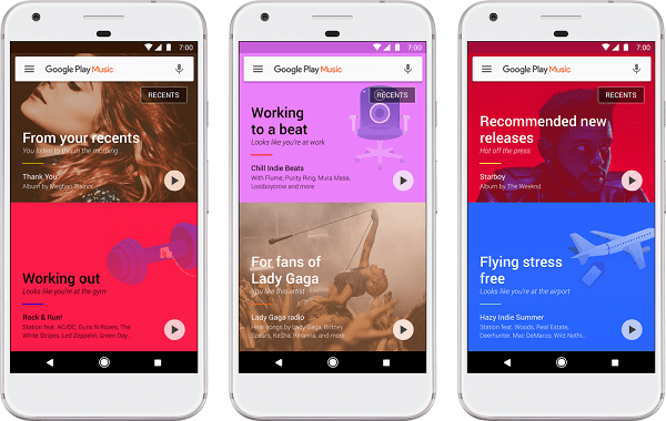 Google Music te mostrará canciones según el clima o dónde te encuentres