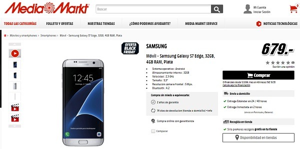 Botsing Stier Certificaat Las mejores ofertas del Samsung Galaxy S7 edge para el Black Friday