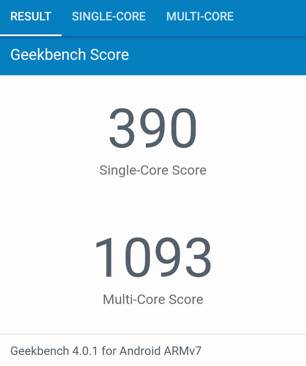 geekbench zte blade v7 lite