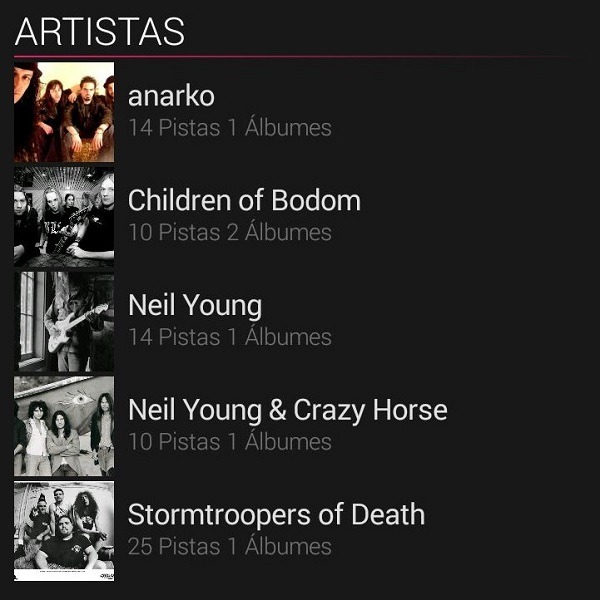 Cinco reproductores de música para el ZTE Blade V7 Lite 2 blackplayer