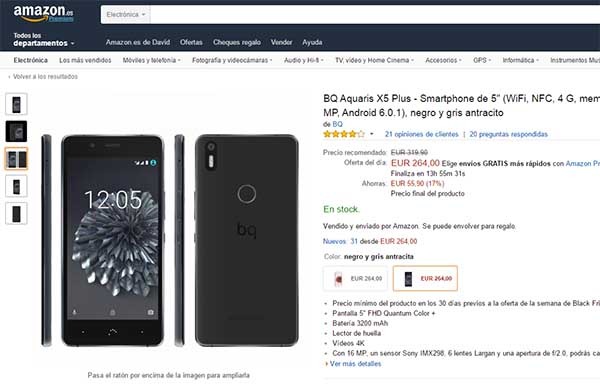 móvil ciber monday amazon