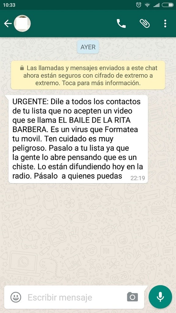 Vuelve el fraude del vídeo del baile de Rita Barberá por su muerte 2 el baile de rita barbera whatsapp