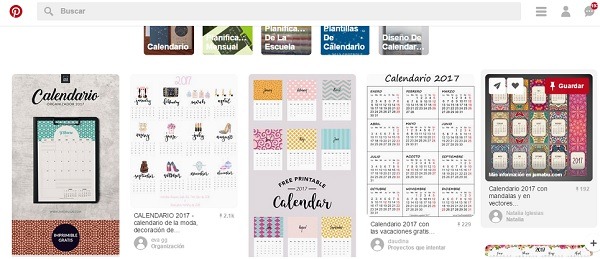 Calendario 2017, más de 150 plantillas para imprimir y descargar gratis 5 calendario pinterest
