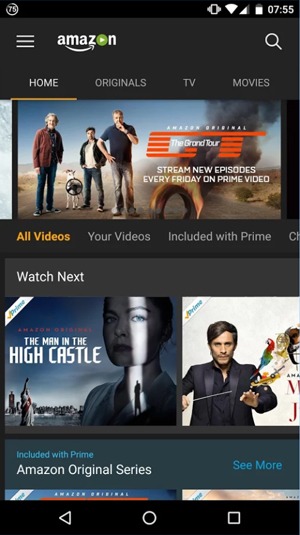 amazon prime video movil